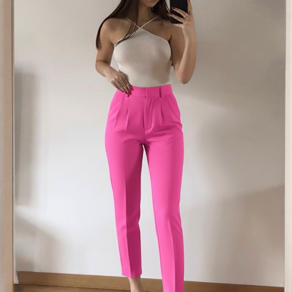 🩷Fashionable Stylish Pink Women's Pants Trousers